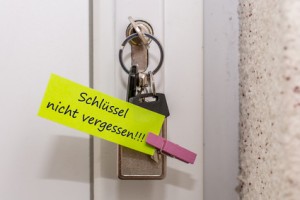 Schlssel nicht vergessen